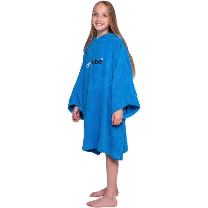 2024 Dryrobe Junior Toalla Con Capucha De Algodn Orgnico Cambio Robe V3 V3OCT - Cobalt Blue